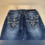 Rock Revival  noelle capri crop cropped Women's Blue Jeans denim Photo 3