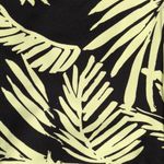 NWT Citrus Black Green Palm Ruched Waistband CT2BK61 Swim Boy Shorts Small Photo 1