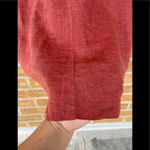 Flax  burnt orange linen dress small Photo 8
