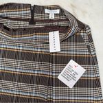 Topshop Brown Blue Plaid Pleated Micro Mini Preppy Skirt Photo 11