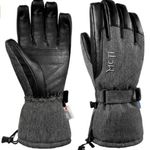 Ski Glove Winter Waterproof (Medium) Black Photo 0