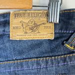 True Religion Big T Straight Leg Medium Wash Jeans Multicolor Stitching Sz 28 Photo 8