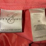 Emma James 10 32x30 Peachy Salmon Tangerine Linen Pants Photo 2