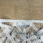 Miguelina Eloise Riviera Mayan Lace Floral Sheer Crop Top Size XS/S White Photo 8