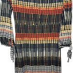 Costa Blanca Bohemian Multicolor Long Sleeve Pullover Scoop Neck Women's Dress S Tan Photo 8