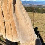 70’s Vintage Retro Western Suede Sherpa Tan Jacket Large Photo 11
