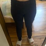 Hudson Jeans HUDSON Natalie Mid Rise Super Skinny Ankle Size 25 Black Raw Hem Jeans Photo 1