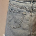 Mother Superior Women’s Denim Cutoffs Shorts Size 27 Thanks Again Racer Stripes Blue Photo 8