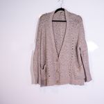 Free People Fall Friend Wool Blend Stretch Knit Button Front Cardigan Sweater M Photo 0