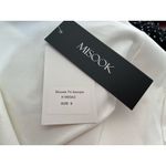 Misook Jacket Small White Open Front 3/4 Sleeve Preppy Minimalist Flaw NWT Photo 7