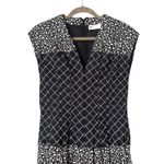 Tory Burch  Claire Floral Midi‎ Dress Black White NWT Sz 4 Photo 6