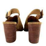 Madewell  The Cary Sandal in Faded Birch Suede Women's Size 8 Block Heel Open Toe Photo 6