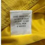 Louna Tie Romper Women's Small Yellow Mustard Short Flutter Sleeve V Photo 6