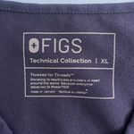 FIGS Casma FIONx Three Pocket Navy Blue Short Sleeve Scrub Top Photo 5