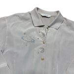 Vintage Madonna Satin Embroidered Space Detail Cream Bomber Jacket Cropped Med Photo 5