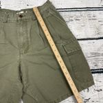 Gap  Olive Green Cargo Shorts Womens [Size 28] Pleated High‎ Rise Vintage Style Photo 5