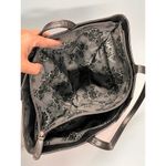 wilson's leather  Metallic Gray Large Tote Bag W/ 7 Pockets Photo 6