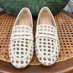 Talbots Katelyn Tan Rattan Faux Leather Woven Loafer Shoes Photo 2