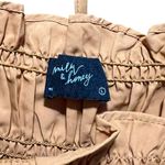 Milk & Honey NWT Smocked Crop Yellow Blouse Size Large Photo 3