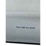 Warby Parker  Clam Shell Eyeglass Case Blue Inside says Nice to See You Photo 3