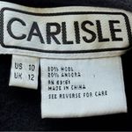 Carlisle  Black Wool Classic Sleeveless Knee Dress with Pockets Size 10 Photo 9