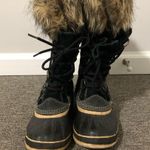 Sorel  Black Joan Of Arctic Faux Fur Tall Boots Size 6 US $210 Photo 2