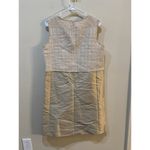 Lafayette 148 Dupioni Silk Blend Dress Golden Sheath Shift Size Medium Cocktail Gold Photo 1