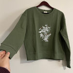 Pact NWT  Harvest‎ Your Happiness Green Graphic Crewneck Small Photo 0