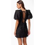 Elliatt NWT  Hailey Textured 3D Mini Dress In Black Sz Small $288 Photo 3