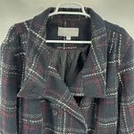 Valerie Stevens  Dark Plaid Pea Coat wool blend 3X plus size winter preppy fall Photo 5