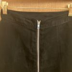 H&M  grunge black suede mini skater skirt woman’s size 4 Photo 1