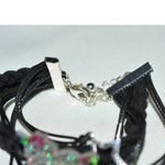 Oh My! Unicorn Star Crystal Rhinestone Accents Black Braided Cord 6 Photo 3