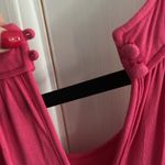 Dana Buchman  size 10 maxi Vibrant Pink dress halter side slits nwot rayon flowy Photo 5