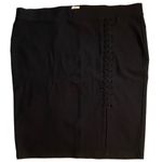 Torrid NWT ~ Black Lace Up Front Slit Stretch Pencil Skirt ~ Womens Plus Size 4X Photo 3