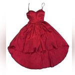 B Darlin B. Darlin Red Metallic High Low Dress Photo 0
