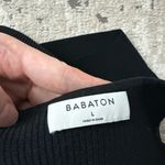 Babaton  Black Ribbed Crop Top Size Large Photo 2