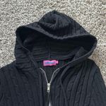 Edikted Cable Knit Zip Up Cardigan Photo 3