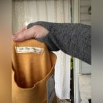 We The Free NWT Free People  100% Cotton Open Back Long Sleeve Top Orange-Yellow Photo 5