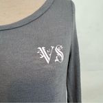 Victoria's Secret Victoria’s Secret monogram gray long sleeve lounge t shirt top size small Photo 1
