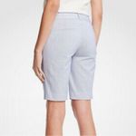 Ann Taylor NWT The Boardwalk Blue and White Striped Bermuda Shorts Size 14 Photo 1