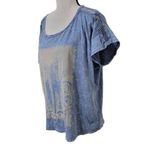 American Age Short Sleeve Elephant Print Cotton Tee Short Sleeve Shirt Sz M Photo 1