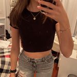 Garage Black Crop Top Photo 0