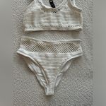 Beach Riot NWT Elliot Crochet White Bikini Set L Photo 11