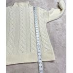 Madewell  Grenville Cableknit Sweater Women's Small Cream Wool Blend Mockneck Photo 9