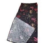 Marine layer  Women 6 Ryan Midi Slip Skirt Boho Black Tropical Flower Side‎ Slits Photo 2