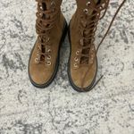 NWB Larroude Lara Knee High Combat Boot Tobacco Brown Size 7 Photo 13