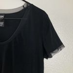 Victoria's Secret VS Victoria Sport Women's Mesh Trim Short Sleeve Shirt M Medium Black *Flaw Photo 2