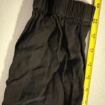 Elan  Black Elastic Waist Cuffed Jogger Versatile Casual Summer Soft Relaxed Pant Photo 1