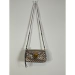 Elliott Lucca Pewter Bronze Woven Metallic Convertible Crossbody Purse Photo 1