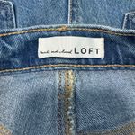 Loft | High Rise Straight Cotton Jeans in Vintage Mid Indigo Wash Size 6 / 28" Photo 9